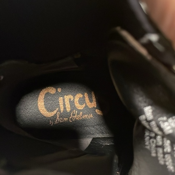 Circus by Sam Edelman Giovanny black lace up snakeskin combat boots sz 7.5 - Picture 8 of 8